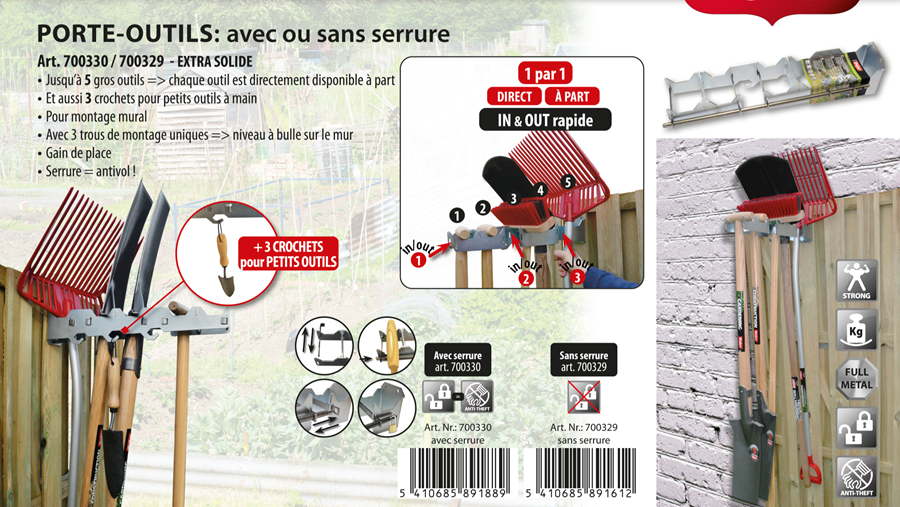 L'ergonomie est très importante pour les outils de jardinage