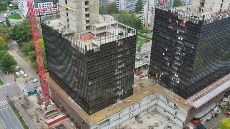 Première coulée de béton à Bruxelles