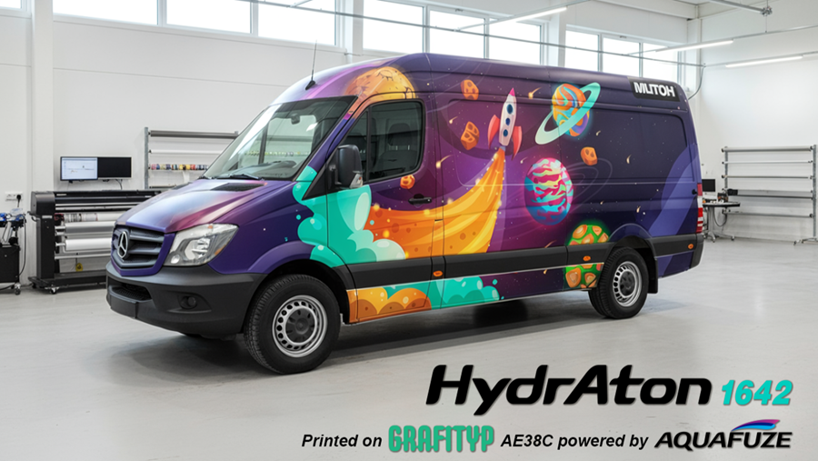 Mutoh en Grafityp testen Aquafuze-inkt voor wraptoepassingen
