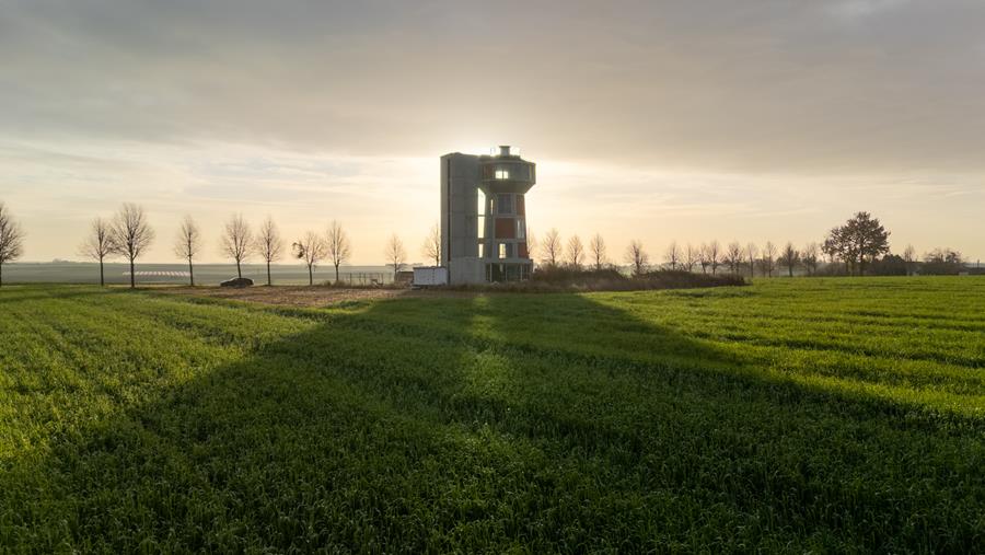 D'un repère historique à un B&B durable : installation de ventilation dans le château d'eau de Riemst