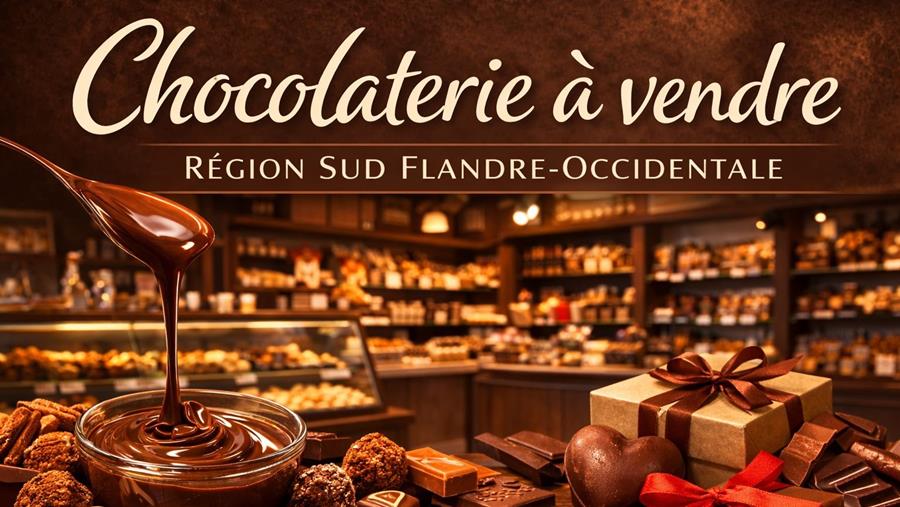 À VENDRE : Chocolaterie dans le sud de la Flandre-Occidentale